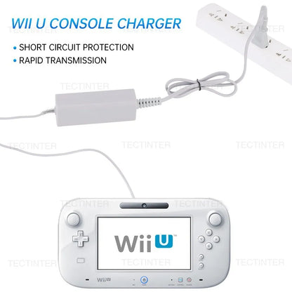 EU Plug AC Adapter Charger for Nintendo Wii U – Console & Remote Power Supply Cord
