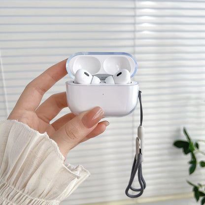 Clear Soft TPU Earphone Case for AirPods 1/2/3/4 & Pro/Pro 2 — Shockproof Cover with Lanyard Strap for AirPods 4 Charging Case