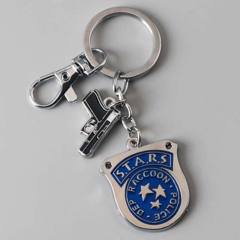 Umbrella Raccoon Logo Keychain Pendant – Metal Necklace Keyring Fashion Bag & Clothing Accessory (2024 New Design)