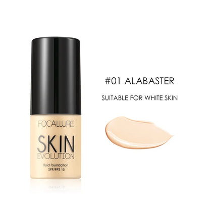 Focallure Liquid Foundation Cream — Full Coverage, Oil-Control Moisturizing Base & Concealer for Women