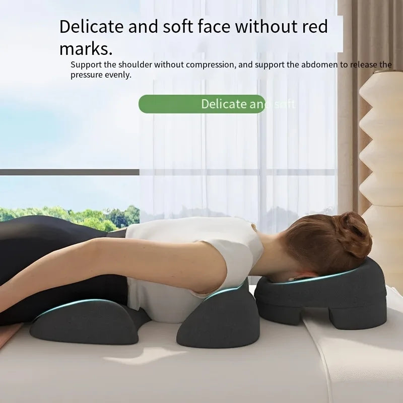 Face & Body Massage Pillow - Ergonomic Non-Slip Spa Support Cushion for Home & Salon