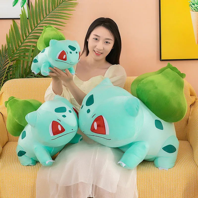 45cm Pokemon Bulbasaur Plush Toy – Soft Stuffed Anime Doll & Kawaii Throw Pillow, Birthday Gift for Boys & Girls