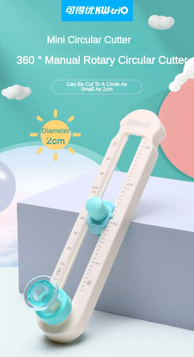 360° Adjustable Round Cutting Knife – DIY Compass Circle Cutter for Scrapbooking & Paper Crafts