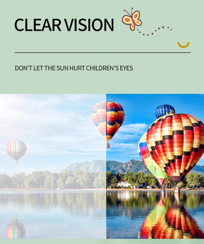 2023 Kids Checker Panel Round Sunglasses – Cute UV400 Sun Protection for Baby Girls & Children Outdoor Wear
