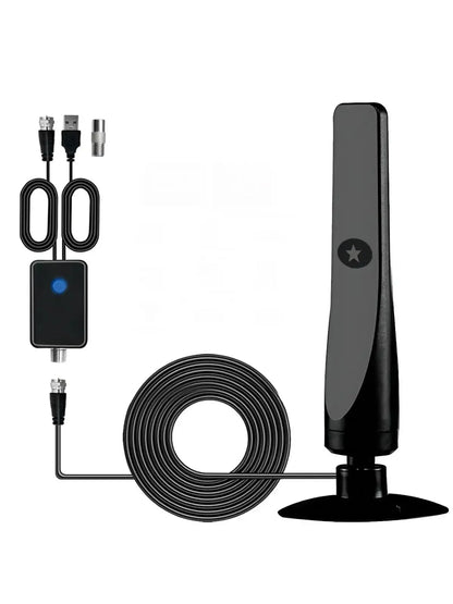Digital TV Antenna Receiver - Indoor & Outdoor HD Terrestrial Wave HDTV Antenna for Clear Channel Reception