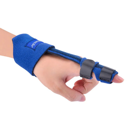 Adjustable Finger Splint Brace — Aluminum Alloy Support for Straightening Broken Fingers, Arthritis & Pain Relief