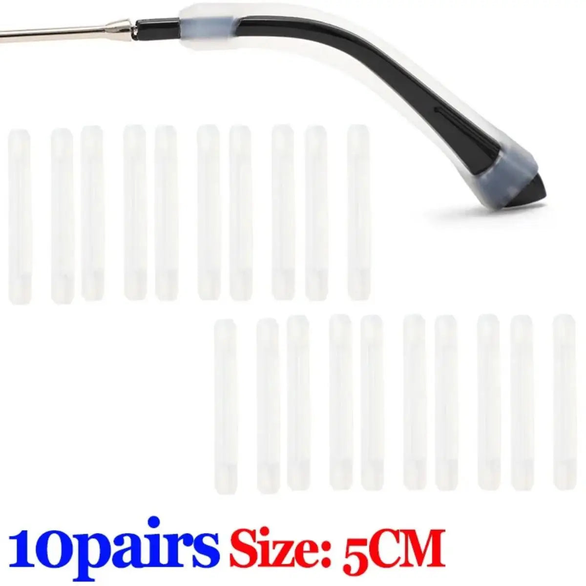 10/20pcs Anti-Slip Silicone Glasses Sleeve – Ear Hook & Frame Brackets for Secure Fit