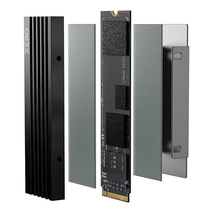 ID-COOLING M05 M.2 2280 SSD Heatsink – Aluminum Alloy NVMe Radiator with Thermal Silicone Pad for PC Cooling
