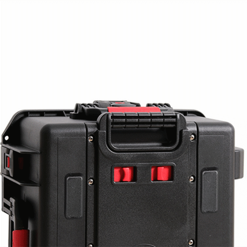 Trolley Toolbox with Wheels — Large Portable Tool Storage Case, Professional Plastic Instrument & Safety Equipment Box