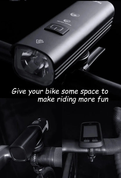CYCLAMI S6 Bike GPS Computer Mount — Universal Rotatable Headlight & Bicycle Light Holder for Garmin, XOSS