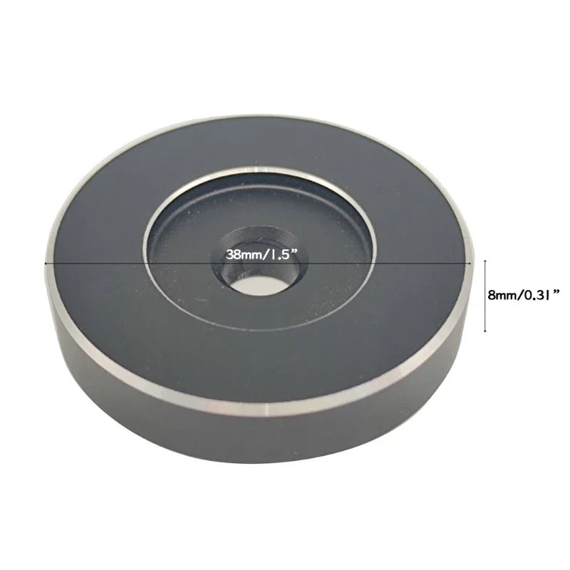 45 RPM Aluminum Adapter — Dome 7-Inch Vinyl Record Converter for All Turntables