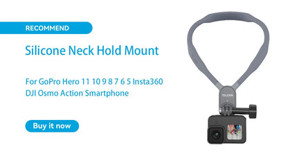 TELESIN 360° Rotating Magnetic Backpack Clip – Mount for GoPro Hero 5-11, Insta360 & DJI Action Camera Accessories