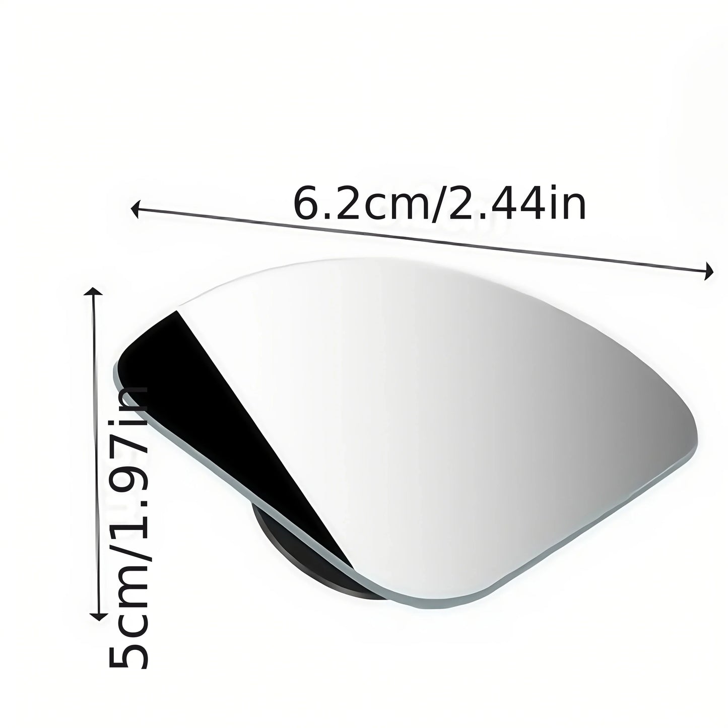 2pcs Universal Glass Car Blind Spot Mirrors – 360° Adjustable HD Wide-Angle Rearview for All Cars