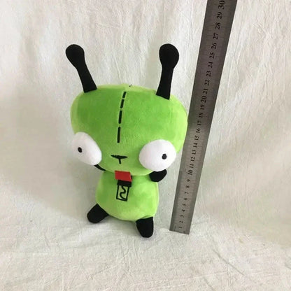 28cm Alien ET 3D Eyes Green Plush Toy – Invader ZIM GIR Dog Soft Stuffed Collectible, Christmas Gift for Children
