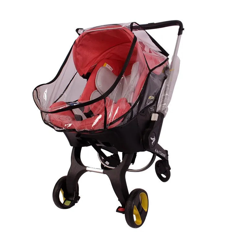 4-in-1 Baby Stroller Safety Seat — Multifunctional Children’s Stroller with Rain & Windproof Cover