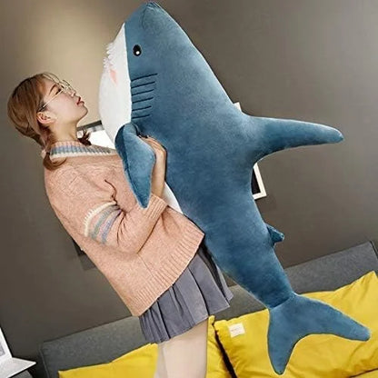 Soft Shark Plush Toy – Stuffed Sea Animal Pillow for Kids Birthday & Party Gift