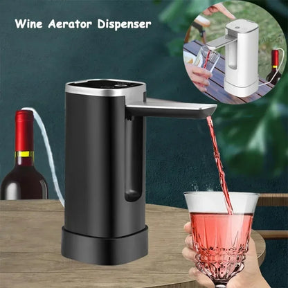 Smart Quantitative Alcohol Dispenser - High-End Adjustable Whiskey and Liquor Pump, Foldable Wine Decanter