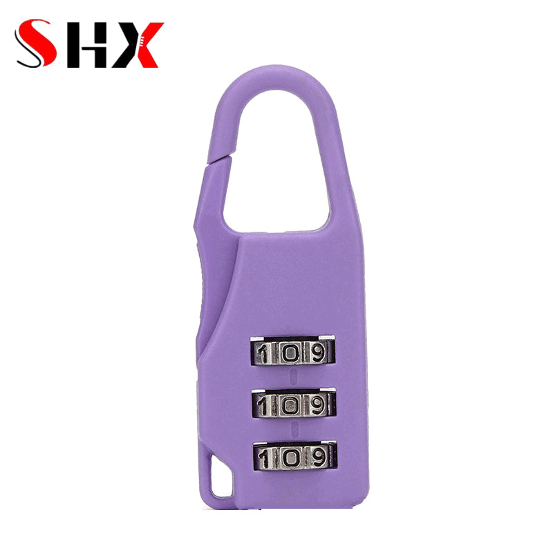 Mini Plastic Combination Lock – Dial Digits Code Password Padlock, Travel & Luggage Security, Gym Safety Lock