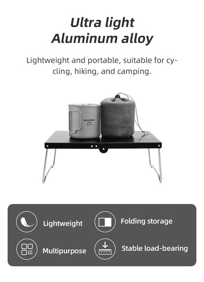 Portable Foldable Camping Table – Ultralight MDF Mini Coffee Table for Outdoor Hiking & Picnic Use