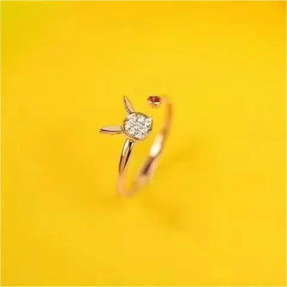 Pokemon Dratini Couple Ring — S925 Silver Adjustable Anime Jewelry, Cartoon Fashion Accessory Gift