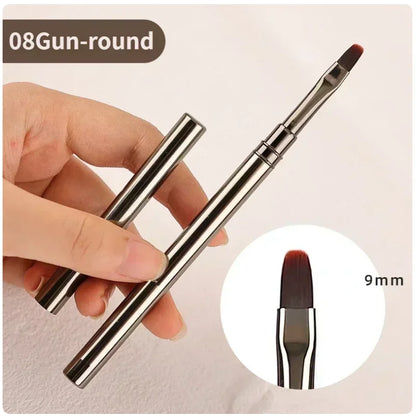 Nail Glue Phototherapy Pen & UV Gel Brush - Acrylic Nail Art Liner Brush for Painting, Drawing, and Professional Manicure Tools