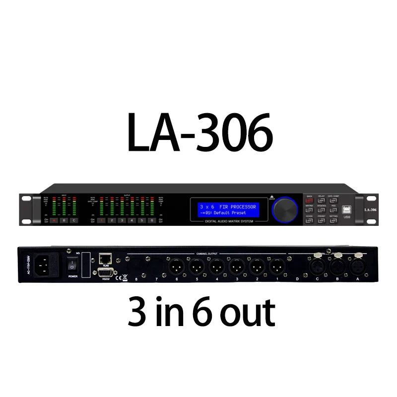 Paulkitson LA Series Digital Audio Processor - 192KHz 64-Bit DSP with FIR Speaker Management System