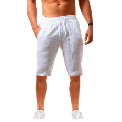 Men’s Cotton Linen Shorts – Breathable Summer Solid Color Linen Trousers, Fitness Streetwear S-3XL