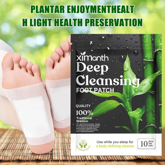 Natural Detox Foot Patches – 10-50PCS/Bag, Herbal Stress Relief, Deep Sleep, and Foot Care Detox Stickers