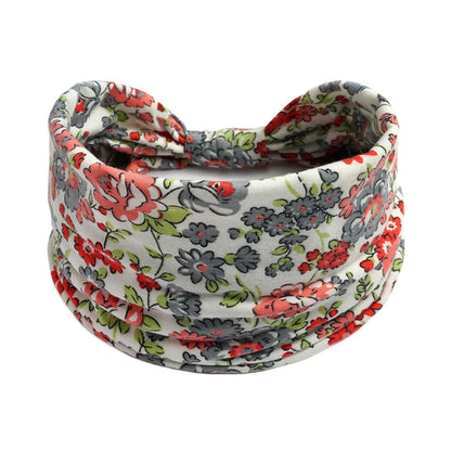 Bohemian Wide Cotton Stretch Headband for Women – Turban Headwrap, Bandage Hairband, Bandana Hair Accessories