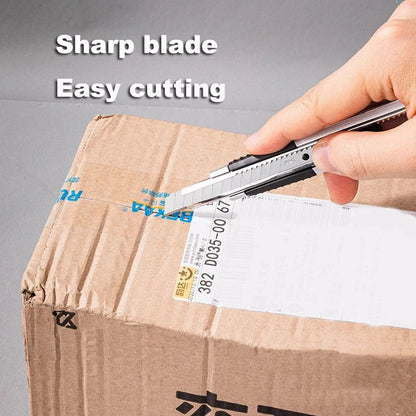 Deli 10pcs/box 18mm Width SK5 Metal Blades - Knife Blade Set for Home, School Supplies, Art & Craft Paper Cutting Utility Tool