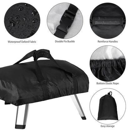 Ooni Koda 12 Pizza Oven Cover - Waterproof Oxford Cloth | Outdoor Oven Protective Cover | BBQ Accessories for Grill