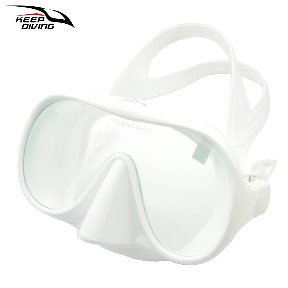 Professional Diving Mask for Scuba & Free Diving – Anti-Fog Snorkeling Goggles for Underwater Fishing Adults