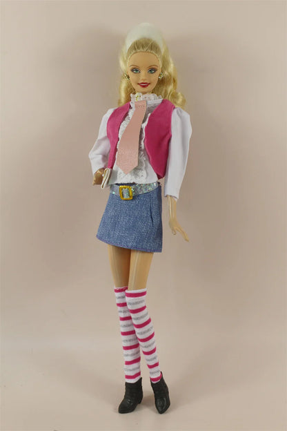 Handmade BABI CLOTHES Leather Overcoat – 11.5 Inch 30cm Doll BJD Outfit Accessories Gift