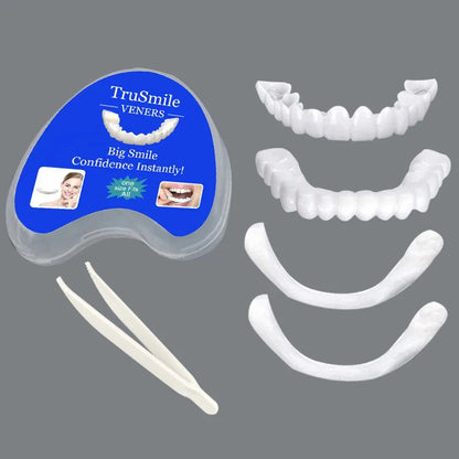 Veneer Snap-on Teeth Kit – Fake Temporary Tooth Whitening Replacement, Dental Fix for Men & Women