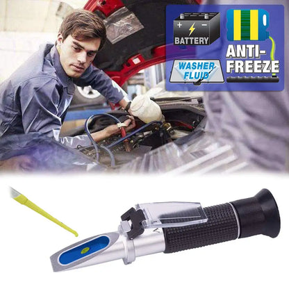 Multipurpose Antifreeze Coolant Refractometer: Ideal for Automobiles, Diesel Exhaust Fluid, Battery Acid, and Windshield Washer Fluid