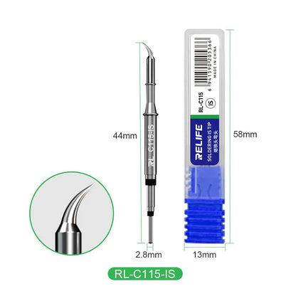 RELIFE Super Fine Soldering Tips C210 C245 C115 – Professional Iron Tips for GVM T210 T115 Stations