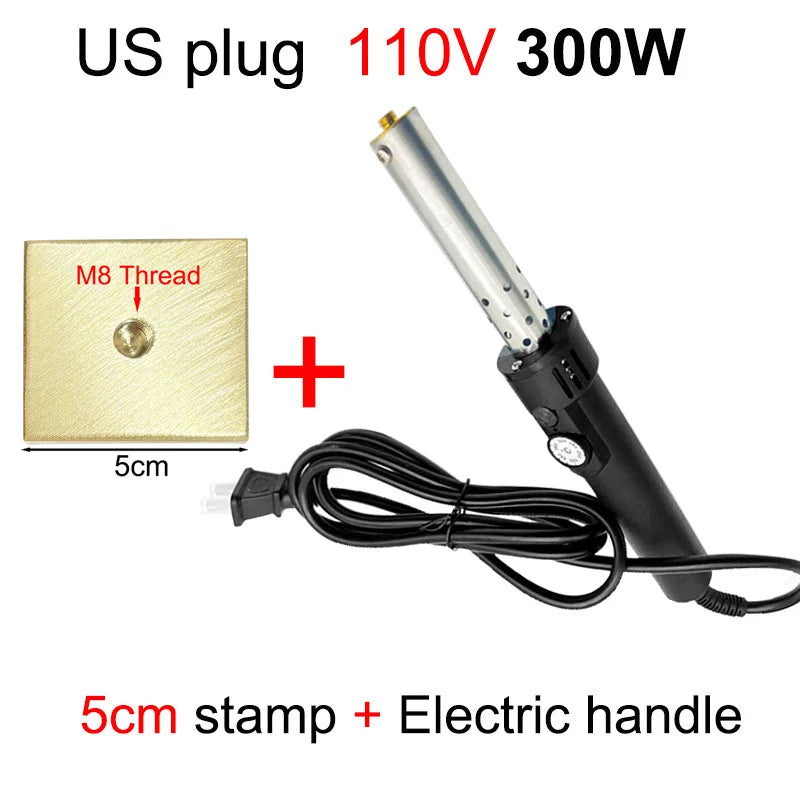 Handheld Copper Hot Stamping Machine – Electric Branding Iron for Wood, Leather & Cake DIY Crafts