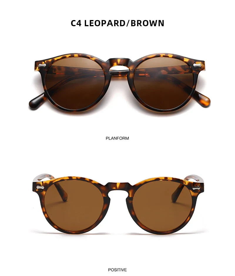 Retro Polarized Sunglasses — Small Round Vintage Shades for Men & Women