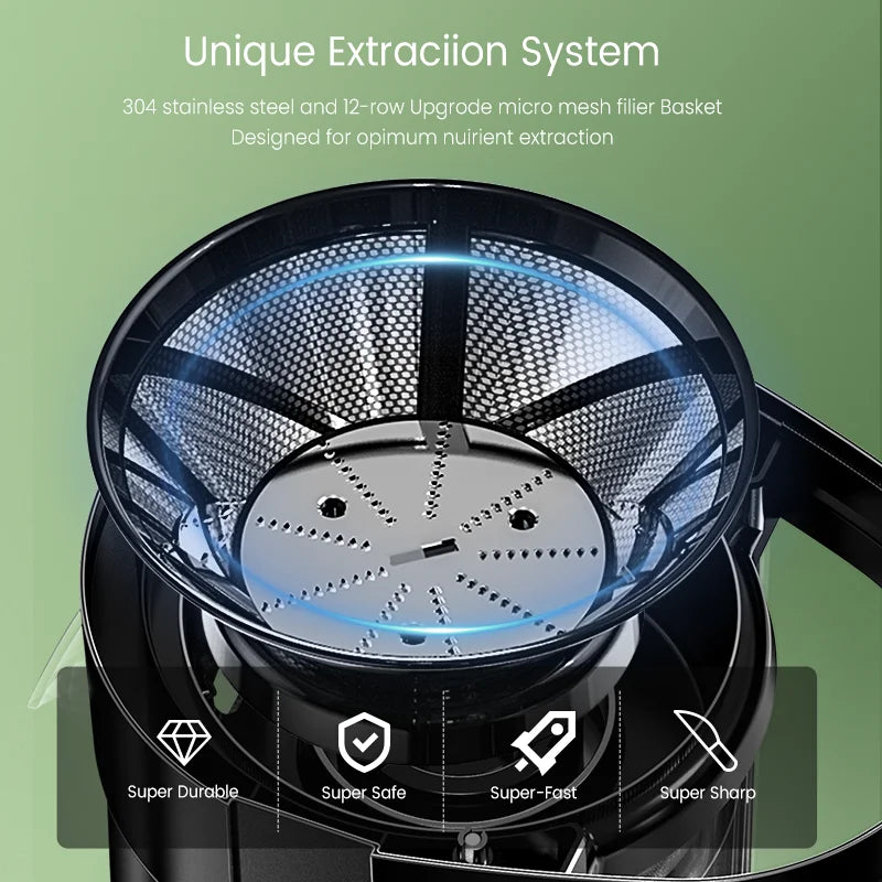 SEJOY Centrifugal Juicer – Compact Automatic Electric Citrus and Fruit & Veg Extractor with Pulp Ejection