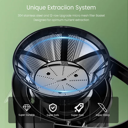 SEJOY Centrifugal Juicer – Compact Automatic Electric Citrus and Fruit & Veg Extractor with Pulp Ejection