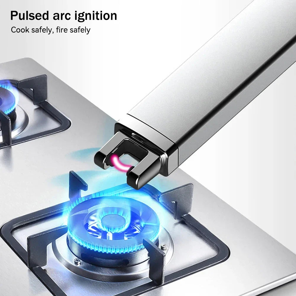 Electric Arc Plasma Lighter – USB Rechargeable Windproof Flameless Candle, Kitchen & Outdoor BBQ Ignition