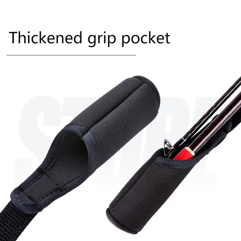 Adjustable Fishing Rod Storage Bag — Portable Shoulder Belt Protector for Reel and Rod, 1-Piece Fishing Accessory