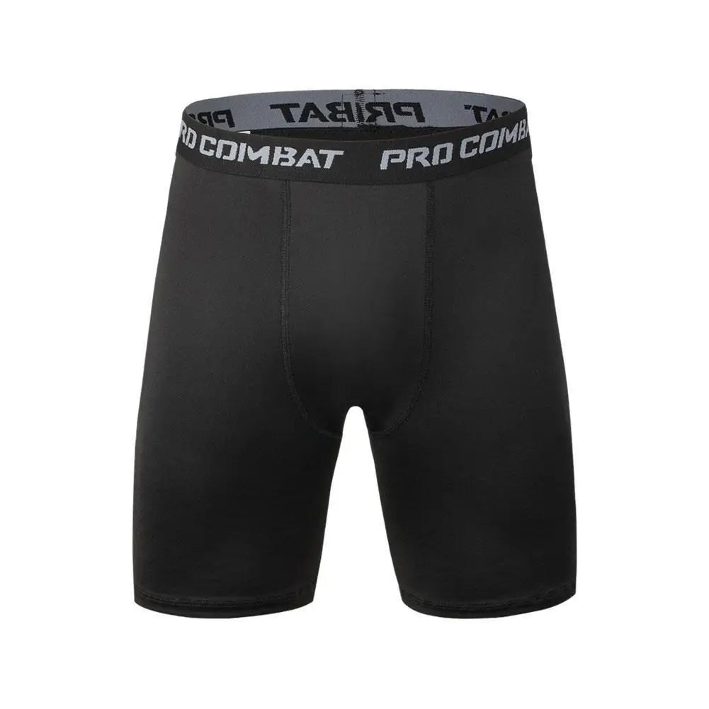Men’s Compression Leggings — Quick-Dry Basketball, Running & Training Quarter-Length Sports Fitness Pants