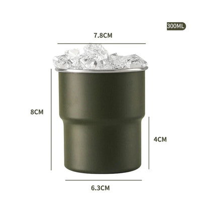 Saudi Arabia Logo Stainless Steel Beer Mug with Lid - 300ml Outdoor Camping Coffee Cup