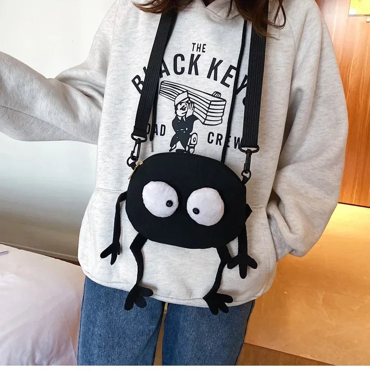 Personalized Canvas Small Shoulder Bag – Trendy Korean Style Crossbody Bag for Young Women Students