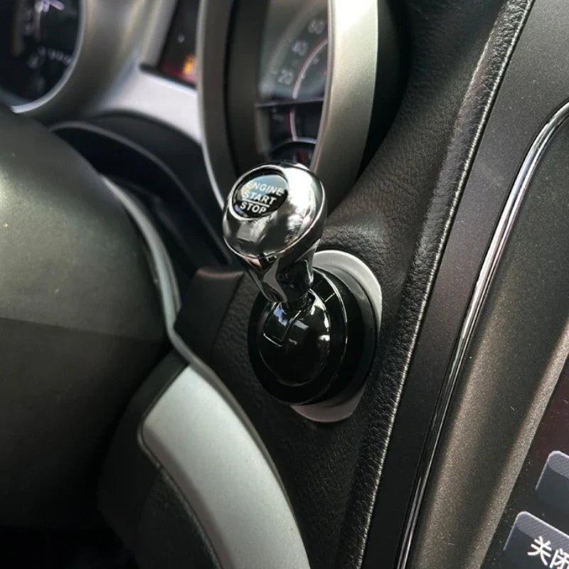 Car Start Button Cover – Rocker Style Automotive Interior Accessory, Retro Joystick Decoration, Universal Car Gift