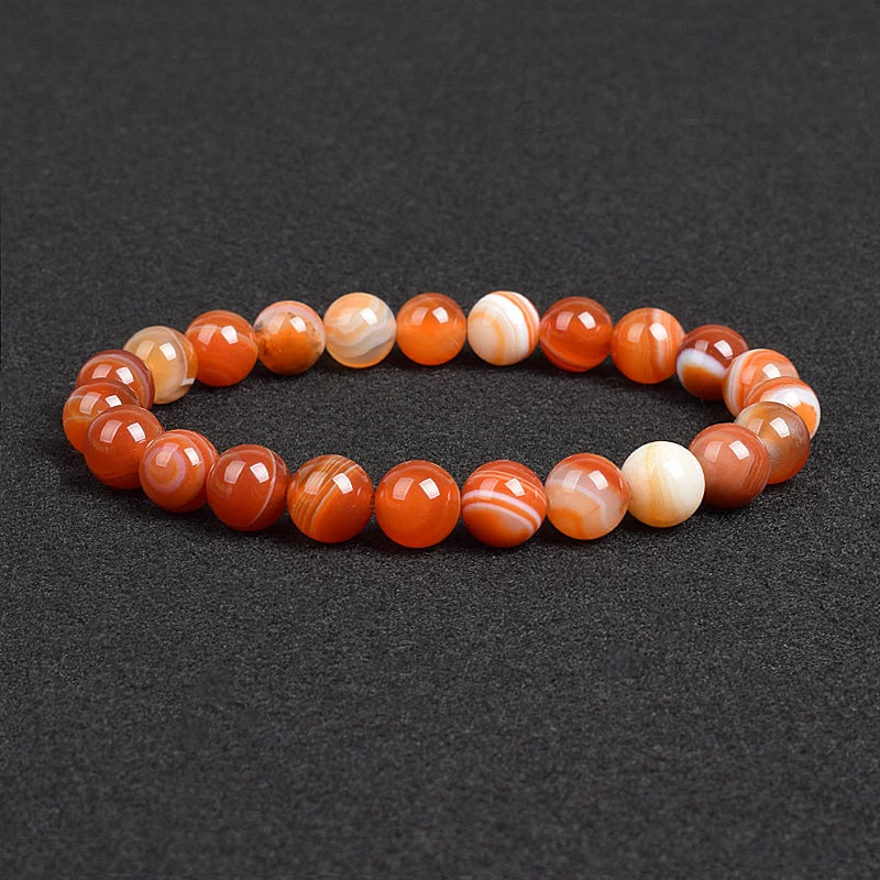 Genuine Natural Stone Beaded Bracelet – Apatite, Lapis Lazuli, Agate & Tiger Eye High Quality Crystal Gem Jewelry Bangle for Men & Women