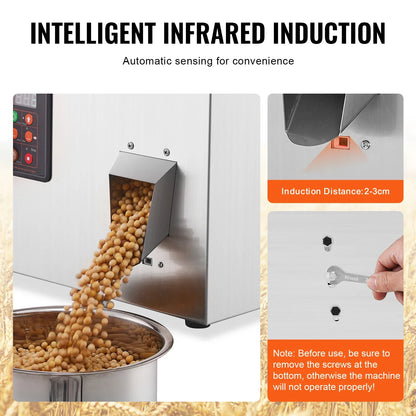 VEVOR Automatic Powder Filling Machine — Intelligent Particle Weighing Dispenser (1-100g / 1-200g / 10-500g) for Tea Seeds