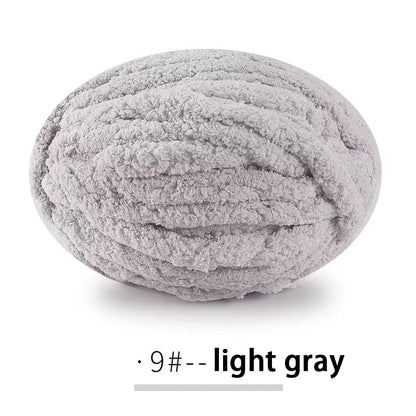250g Extra Thick Ice Chenille Yarn Ball for Hand Knitting – Soft DIY Blanket, Cushion, Scarf & Pet Bed Yarn for Craft Projects