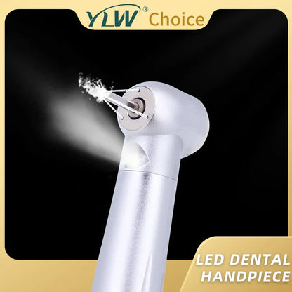 LED Dental Handpiece – High-Speed Push Button with 3 Water Spray, Ceramic Bearings & High Rotation Air Turbine Tip
